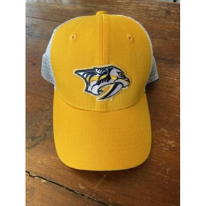Nashville Predators Adjustable Hat Cap Trucker Snapback Lids Mesh